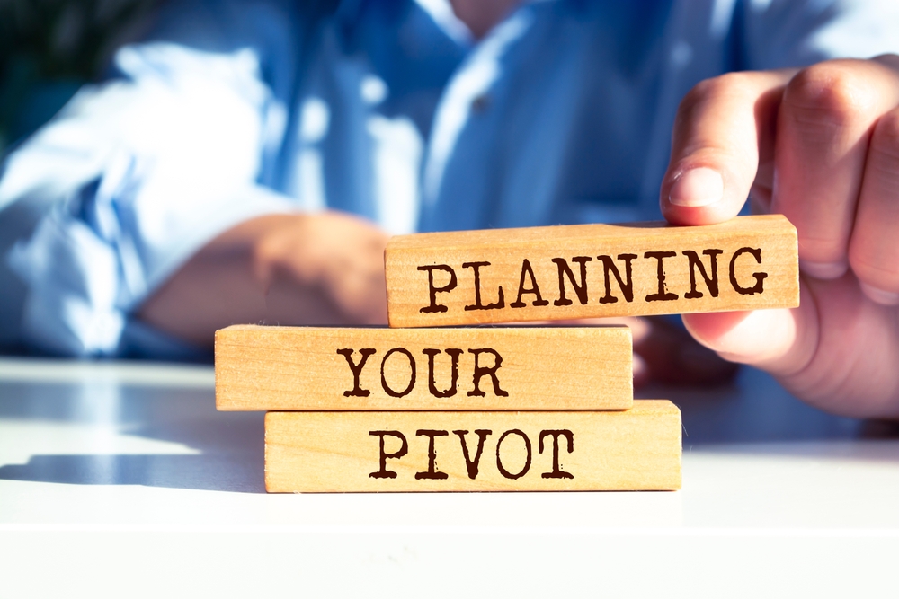 a wooden representation of a strategic pivot vs panic