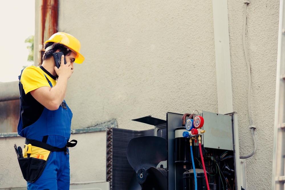 FM technician working independently on a client site demonstrating trusted operational culture