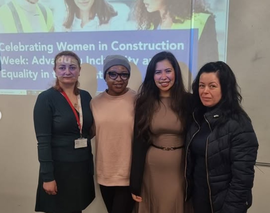 dr yasmin garcia-sterling on at a conference celebrating women in construction