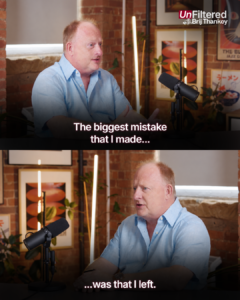 Peter Marples discussing entrepreneurial resilience with Brij Thankey on Unfiltered with Brij.